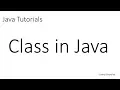 Java Tutorials Class in Java