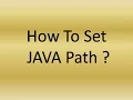 Set Path How to set java path permanently on windows8 windows 7