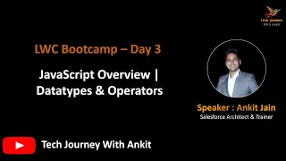 LWC Bootcamp Day 3 JavaScript Overview Operators Data Types Variables Null vs Undefined