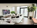How to Create a Calm Cozy Modern Living Room