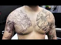 HOW TO STENCIL AND OUTLINE DRAGON SLEEVE TUTORIAL