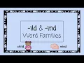 ild ind Word Families - 4 Minute Phonics