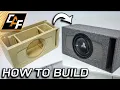 BIG BASS with entry level gear - Making the Sub Box