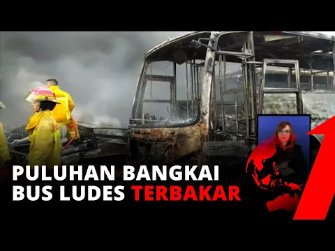 Puluhan Bus Rongsokan Hangus Terbakar, Diduga Api Berasal Dari Proses Pengelasan | tvOne
