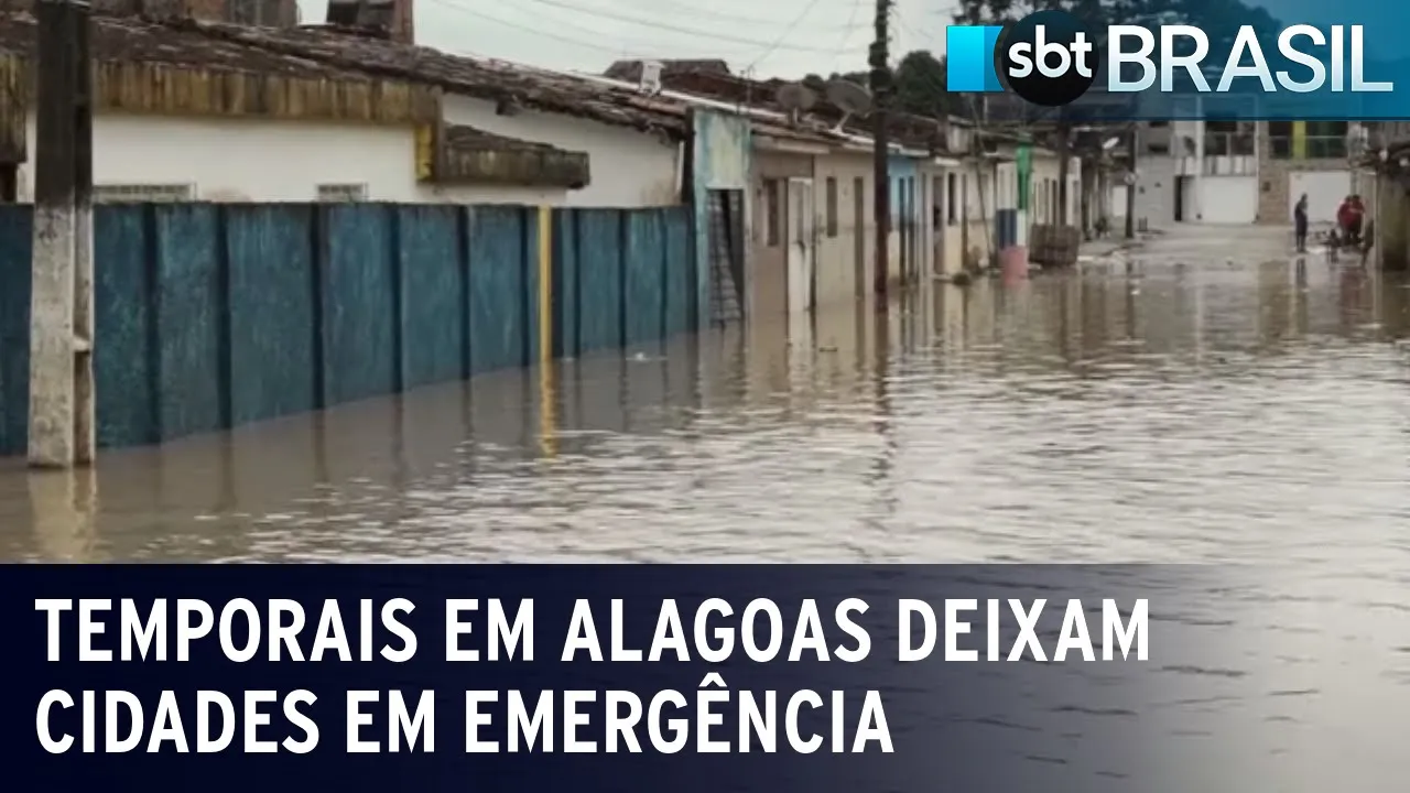 Temporais em Alagoas deixam cidades em situação de emergência | SBT Brasil (08/07/23)