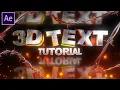 3D Text Tutorial In After Effects