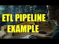 ETL pipeline example in 20 seconds Data Engineering Tutorial for beginners