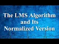 What is the LMS Algorithm its Normalized Version Adaptive Filtering Digital Signal Processing