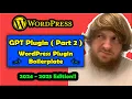 WordPress Plugin Boilerplate WordPress Plugin Development Part 2