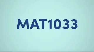 MAT1033 for Business majors