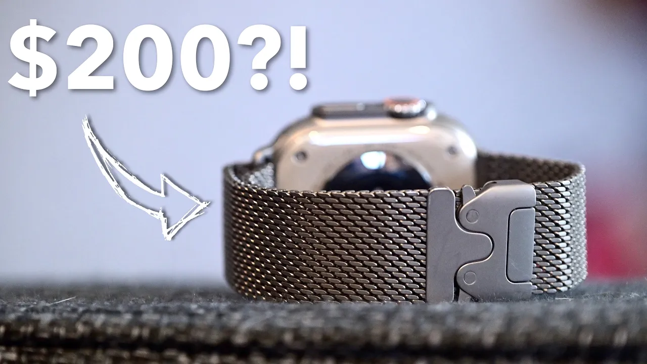 Apple's Most Controversial Apple Watch Band!? Titanium Milanese Loop for $200!