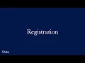 Registration in DukeHub 2 0