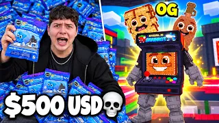 GASTO +500 USD💀 EN LUCKY BLOCKS REALES 😱 DE STEAL A BRAINROT😨