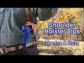 Draw Re-Holster Safely with a Shoulder Holster