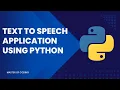 Text to Speech Application using Python In Hindi By Master Of Coding