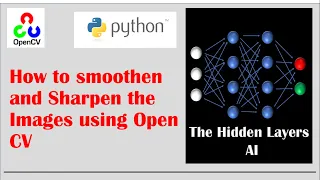 How to smoothen and Sharpen the Images Using Open CV - coding