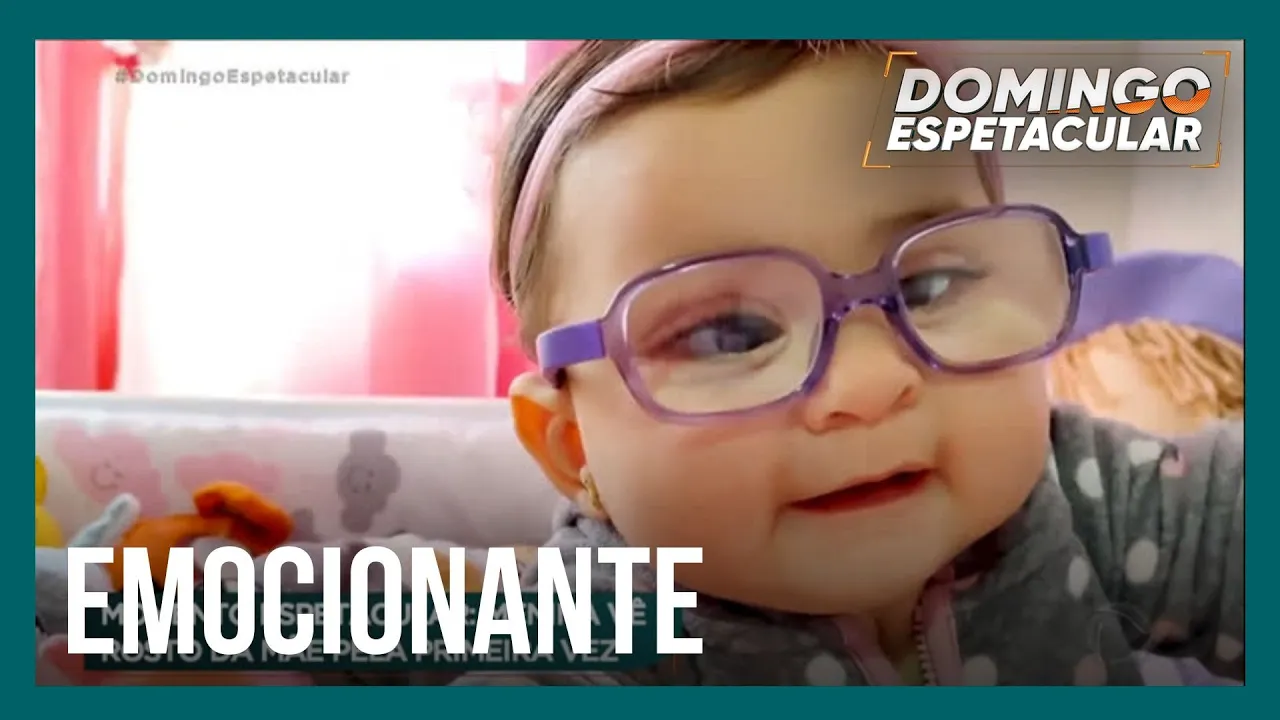 Com ajuda da tecnologia, garotinha enxerga pela primeira vez aos oito meses de vida