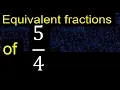 Equivalent fraction of what are they examples