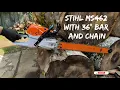 Stihl ms462 with 36 90cm bar and chain