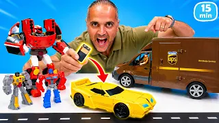 Bumblebee çok yavaş, bu nedenle ona yeni akü takıyoruz | Transformers oyunu