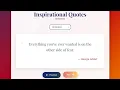 Random Quote Generator Project HTML CSS JavaScript JavaScript Mini Project for Beginners