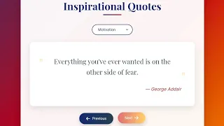 Random Quote Generator Project HTML CSS JavaScript JavaScript Mini Project for Beginners