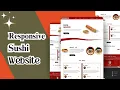 HTML CSS JS Responsive Sushi Website Design