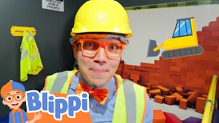Blippi's Plays Construction x Museum Visit!🚧👷 | Blippi | Educational Videos for Kids