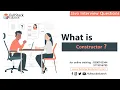 What is Constructor Java Interview Questions Fullstack Edutech