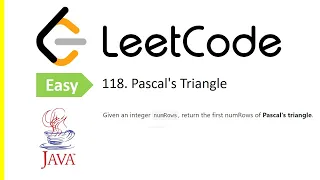 LeetCode Problem 118 Pascal s Triangle Java Solution