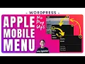 Build an Apple Mobile Menu for your WordPress Website - Elementor Tutorial