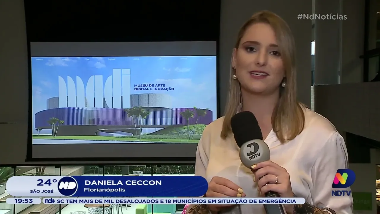 Cerimônia apresenta projeto do novo museu de arte digital e inovação de Florianópolis