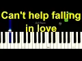 Download Lagu Can't help falling in love - Elvis Presley | EASY Piano