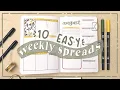 10 WEEKLY SPREADS FOR YOUR BULLET JOURNAL Weekly Bullet Journal Bullet Journal Weekly Setup Ideas