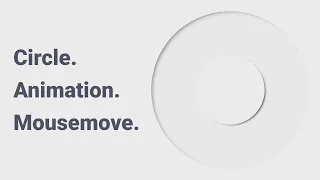 Circle Animation On Mouse Move JavaScript Brizman
