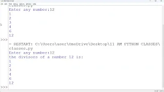 Python Interview Questions part-4 Divisors of a Number Check Perfect Number