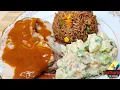 Super affordable rice and salad