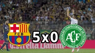 melhores momentos barcelona 5 x 0 chapecoense pelo trof u joan gamper