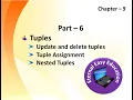 TN 12th computer science chapter - 9 Tuple Part 6 update delete nested tuples