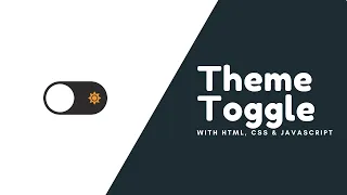 Theme toggle using HTML CSS and JavaScript