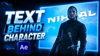 How To Add Text Behind Video Character In After Effects | Easy Tutorial 🔥