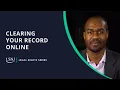 Clearing Your Record Online What is Expungement