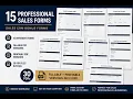 15 Sales CRM Forms Bundle Fillable Printable PDF Templates for Small Business
