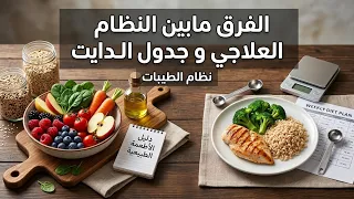 الفرق ما بين النظام العلاجي و جدول الدايت (نظام الطيبات)