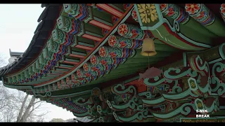 5 min break 4k relaxation video temple bells 