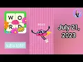 WordBrain Summer Event July 21 2023