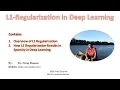 L1 Regularization in Deep Learning and Sparsity