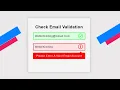 Email Validation Form using Html CSS JavaScript email validation in javascript