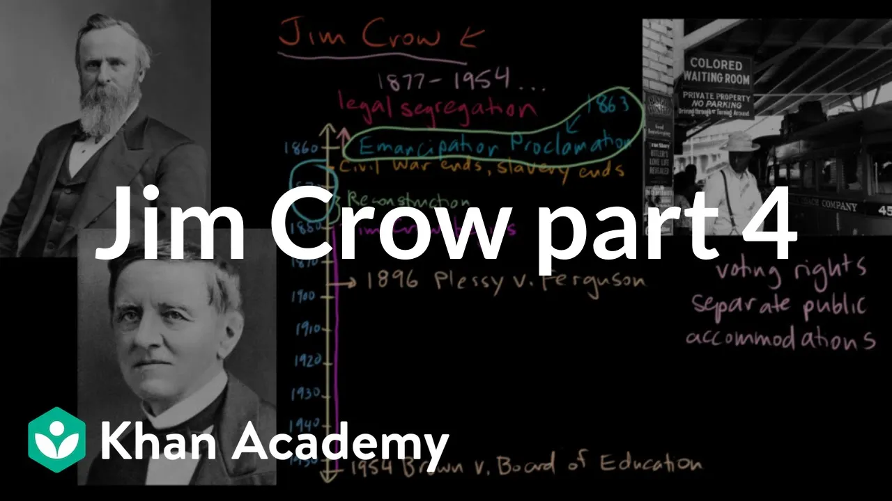 Jim Crow part 4 | The Gilded Age (1865-1898) | US History | Khan Academy