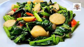 TUMIS SAWI IJO BAKSO IKAN, LAGI MALAS MAKAN NASI, MAKAN INI AJA.